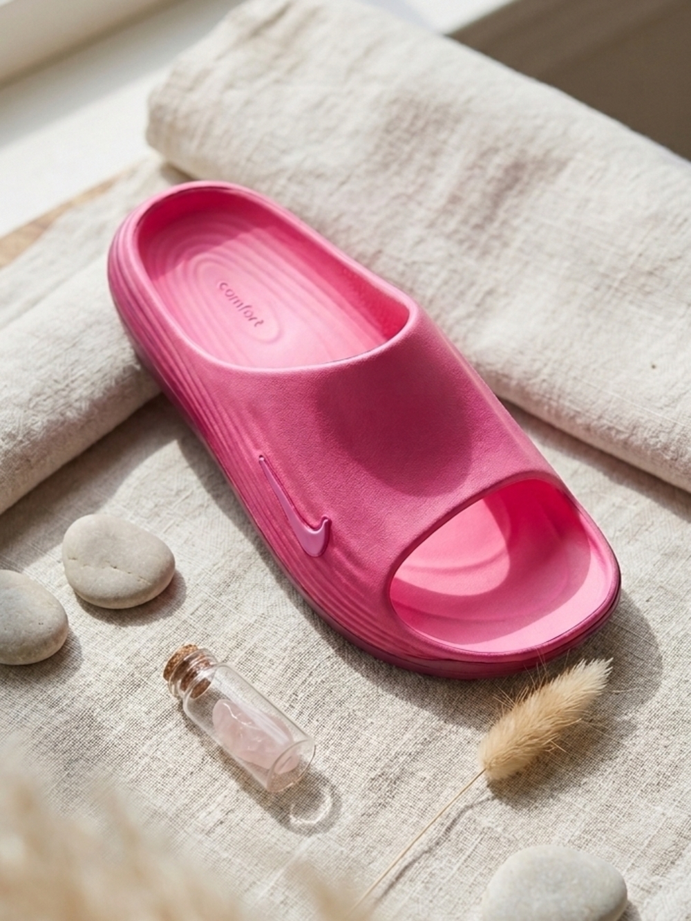 Nike Women's Reactx Rejuven8 Pink Spell Slide Size 10